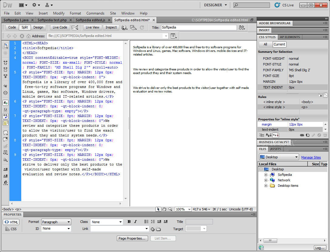 دانلود نرم افزار حرفه ای Adobe_Dreamweaver_CS5_ME_v11.0_Build_78